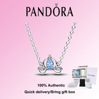 Pandora S925 Sterling Silver Disney Cinderella 's Carriage Collier Vòng cổ