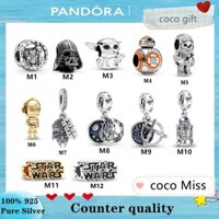 PANDORA Vòng Tay Chuỗi Hạt C-3Po E R2-D2 Master Yoda Grogu Darth Vader Anakin Skywalker Nhaibacca BB-8