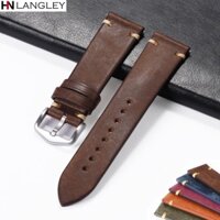 PANERAI Dây Đeo Đồng Hồ Bằng Da 18mm 20mm 21mm 22mm 23mm 24mm Phong Cách Vintage Cho Huawei