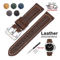 PANERAI Dây Đeo Đồng Hồ Bằng Da Bò Thật 20 22 24 26mm Phong Cách Doanh Nhân Thời Trang Cho Nam Và Nữ