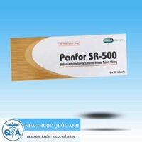 Panfor SR-500 trị đái tháo đường (5 vỉ x 20 viên)