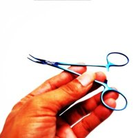 Panh kẹp cong full xanh 12,5 cm dùng trong y tế