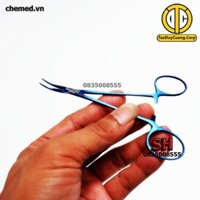 Panh kẹp cong full xanh 12,5 cm dùng trong y tế