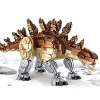 PanlosBrick 611007 Panlos Brick 611007 JIANLONG. bộ đồ chơi xếp lắp ráp ghép mô hình Dino STEGOSAURUS Khủng Long 1847 khối