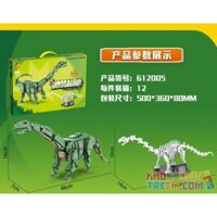 PanlosBrick 612005 Panlos Brick 612005 BRONTOSAURUS. bộ đồ chơi xếp lắp ráp ghép mô hình Dino DINOSAURIA BRONTOSAURUS Khủng Long 739 khối