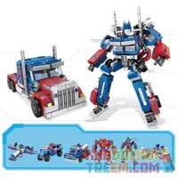 PanlosBrick 621018 Panlos Brick 621018  ROBOT BIẾN HÌNH 8 TRONG 1 bộ đồ chơi xếp lắp ráp ghép mô hình Transformers ROBOT 8IN1 Robot Đại Chiến Người Máy Biến Hình 833 khối