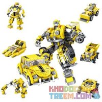 PanlosBrick 621019 Panlos Brick 621019  ROBOT BIẾN HÌNH BUMBLEBEE 8 TRONG 1 bộ đồ chơi xếp lắp ráp ghép mô hình Transformers ROBOT 8IN1 Robot Đại Chiến Người Máy Biến Hình 1033 khối