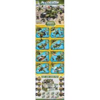 PanlosBrick 636002 Panlos Brick 636002  8 TỔ HỢP XE JEEP QUÂN SỰ bộ đồ chơi xếp lắp ráp ghép mô hình Peacemission Nhiệm Vụ Gìn Giữ Hòa Bình