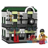 PanlosBrick 657014 Panlos Brick 657014  GARA Ô TÔ bộ đồ chơi xếp lắp ráp ghép mô hình Mini Modular STREETSCAPE Đường Phố Thu Nhỏ 310 khối