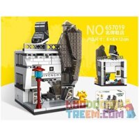 PanlosBrick 657019 Panlos Brick 657019 CỬA HÀNG GIÀY HIỆU NỔI TIẾNG bộ đồ chơi xếp lắp ráp ghép mô hình Mini Modular STREETSCAPE SHOE SHOP Đường Phố Thu Nhỏ 130 khối