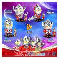 PanlosBrick 690007A 690007B 690007C 690007D Panlos Brick 690007A 690007B 690007C 690007D  SIÊU NHÂN ĐIỆN QUANG bộ đồ chơi xếp lắp ráp ghép mô hình Brickheadz ULTRAMAN Nhân Vật Đầu To 769 khối