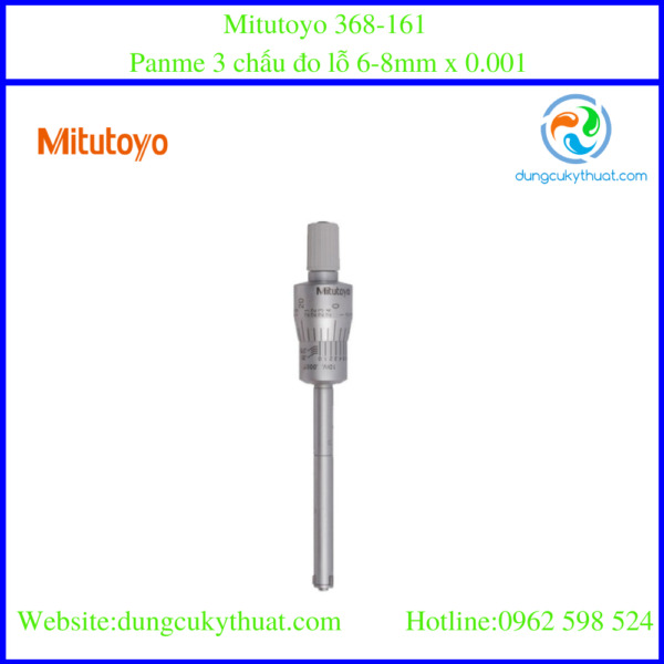 Panme 3 chấu đo lỗ Mitutoyo 368-161 6-8mm x 0.001