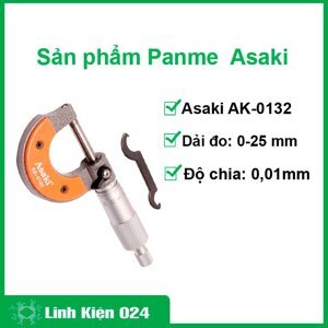 Panme đo ngoài cơ khí Asaki AK0132