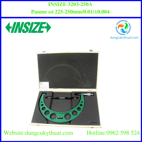 Panme đo ngoài cơ khí (hệ mét) Insize 3203-250A