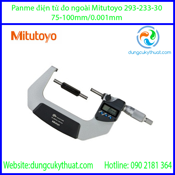 Panme đo ngoài điện tử Mitutoyo 293-233-30, 75-100mm