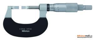 Panme đo rãnh ngoài Mitutoyo 122101 - 0~-25mm (0.01)