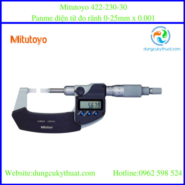 Panme đo rãnh ngoài Mitutoyo 422-230 0-25mm
