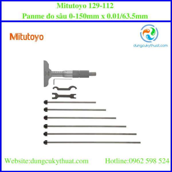 Panme đo sâu cơ hệ mét Mitutoyo 129-112