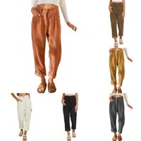 Pants Loose Personalized Spring Straight Leg Pants Trousers With Pockets