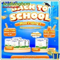 PaPamilk Heigth and Gain Sữa bột tăng cân và phát triển chiều cao cho trẻ chứa Tổ Yến hộp 14 gói.