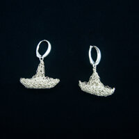 Paper Boat Silver Thread Earrings – Until U Brand