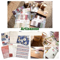 PAPER PACK - Giấy họa tiết trang trí Scrapbook, thiệp, lovebox (size 30cm x 30cm) - 01 quyển