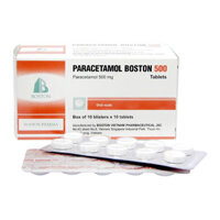 Paracetamol Boston 500 10 vỉ x 10 viên – Điều trị giảm đau nhẹ