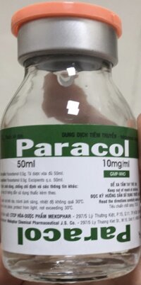 Paracol 10mg/ml Lọ/50 ml ( Paracetamol 500 mg)