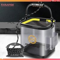 [Paradise1.vn] Thùng câu cá trong suốt có thể gập lại 7L / 12L Dụng cụ hộp cá sống