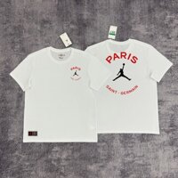 Paris co-branded Áo Thun Bóng Rổ Tay Ngắn Vải cotton Nhanh Khô Phong Cách edison chen clot co-branded air jordan Cho Cặp Đôi