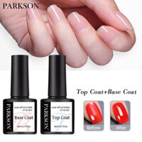 Parkson Top And Base Coat For Gel Polish Transparent Shiny Glossy UV Gel Varnish Soak Off Long Lasting Top Coat Manicure