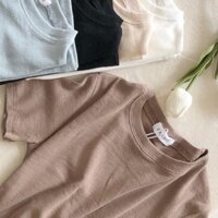 Parrso Cappuccino Fitted Croptop