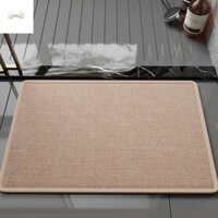 Partypalace Thảm phòng tắm vải lanh giả, Thảm trải sàn cho mèo thoải mái dày dặn, Thảm trải sàn thấm hút phòng tắm đa năng thoáng khí đa năng Phòng tắm