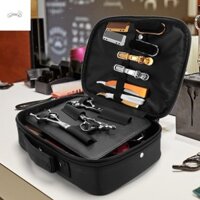 Partyparace Túi Máy cạo râu Màu Đen, Làm Tóc Đa Năng Dụng Cụ Làm Tóc Túi Bảo Quản, Bộ Dụng Cụ Di Động Kẹp Mang Râu Máy cạo râu Hộp Đựng Cắt Tóc