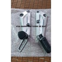 Pas nhôm xe Wave nhỏ kèm gác chân xếp sau - 1 cặp