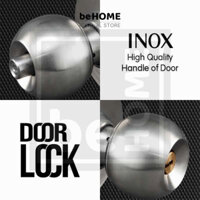 (Pasini Chính hãng) Ổ Khoá Tay Nắm Tròn INOX 304 PASINI 9500 (cò ngắn, cò dài)