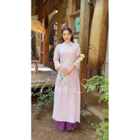 [PASS] Áo Dài Giai Nhân Kèm Quần Naila Clothes Màu Tím Size S