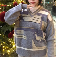 pass áo len dày cổ V sz XL