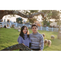 Pass áo len đôi xám