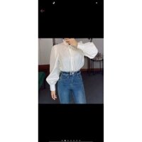 pass áo sơ mi cổ tàu chỉ mặc thử