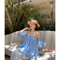 Pass áo trễ vai tay bồng