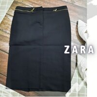 [Pass] chân váy công sở Zara - Thanh lý cá nhân chân váy hiệu công sở - Pass chân váy đen công sở hiệu Zara -Đen3-CV