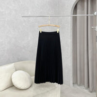 Pass chân váy đen xếp ly Bbstore size M