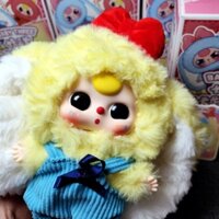 [PASS-ĐÃ KHUI] BABYTHREE MACARON V2 - Thỏ tai cụp vàng nhạt, tóc vàng, mặt ngây thơ