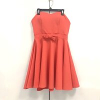 Pass Đầm Xòe Công Chúa Cúp Ngực 100% - CAM ĐẤT