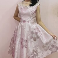 Pass Đầm Xoè Công Chúa Trễ Vai Hoạ Tiết Hoa