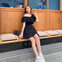(PASS ĐỒ - BRAND TINGOAN) VÁY TRỄ VAI CÁCH ĐIỆU CAROLINE DRESS