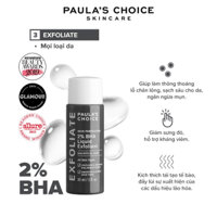 pass dung dịch tẩy da chết hoá học paula choice 30ml chính hãng