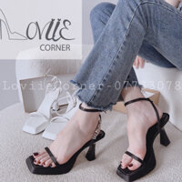 Pass giày cao gót Loviie màu đen 9phân size 39 ( thanh lí )