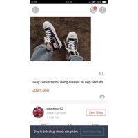 Pass: giày CONVERSE size 38 y hình